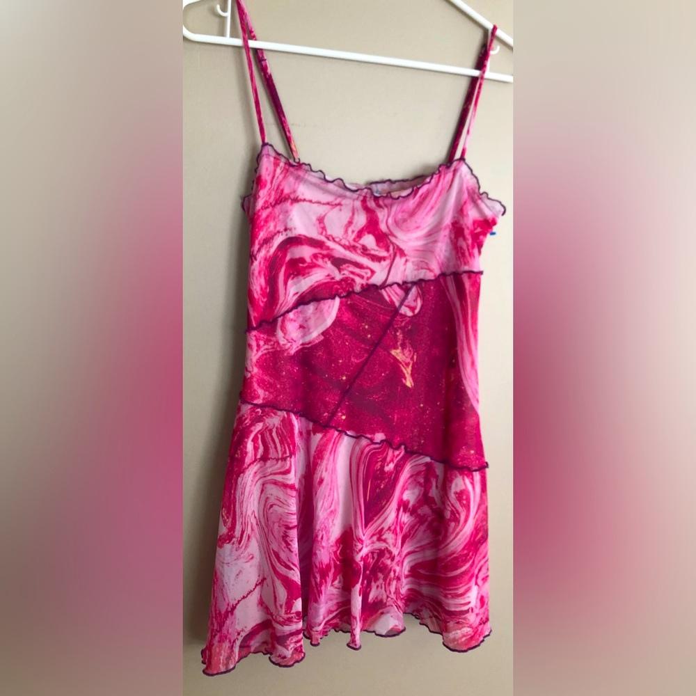 URBAN OUTFITTERS Slip Dress  PINK Barbiecore Size S